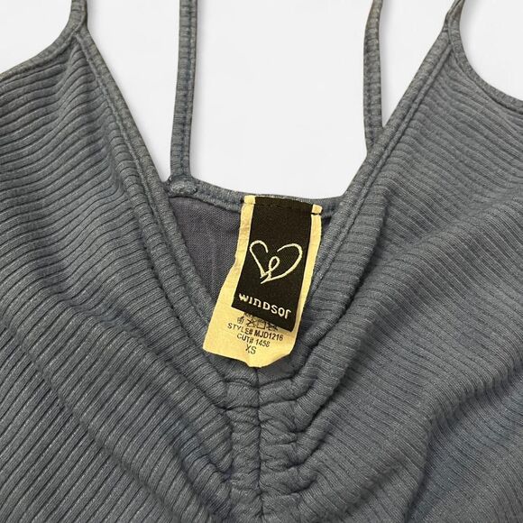 Windsor get drawn blue ruched mini dress - Picture 3 of 4